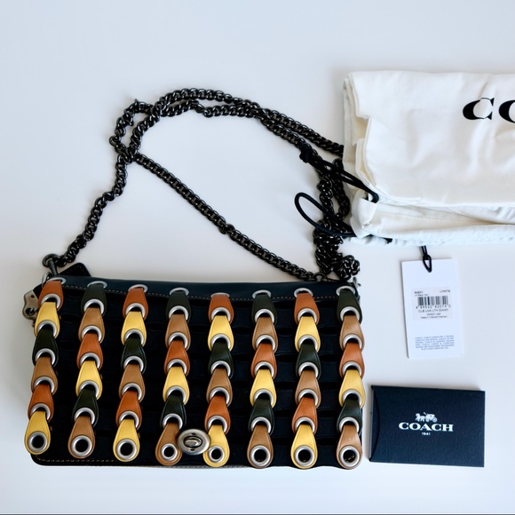 Unique leather Coach purse